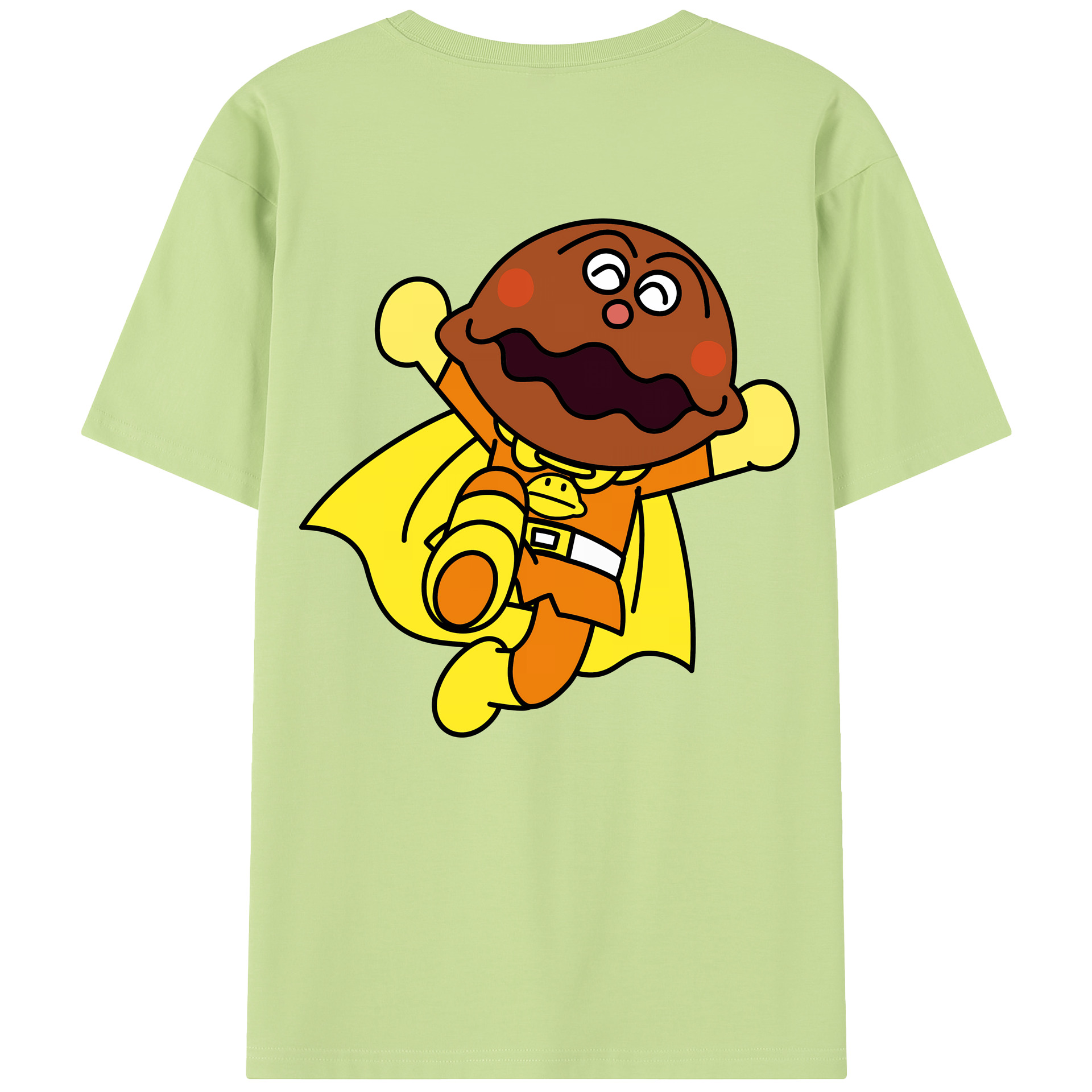 （画像用） アンパンマン Anpanman 綿100％半袖Tシャツ（背面プリント）